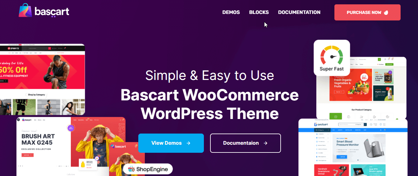 Tema compatible con Bascart ShopEngine