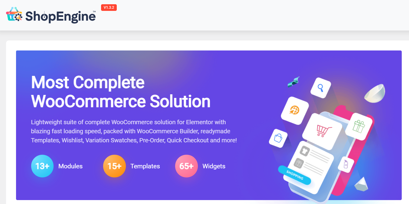 caracteristicile ShopEngine