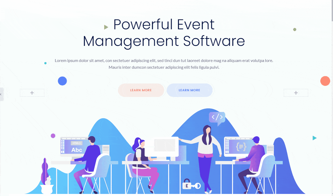 Șablon de site web SaaS