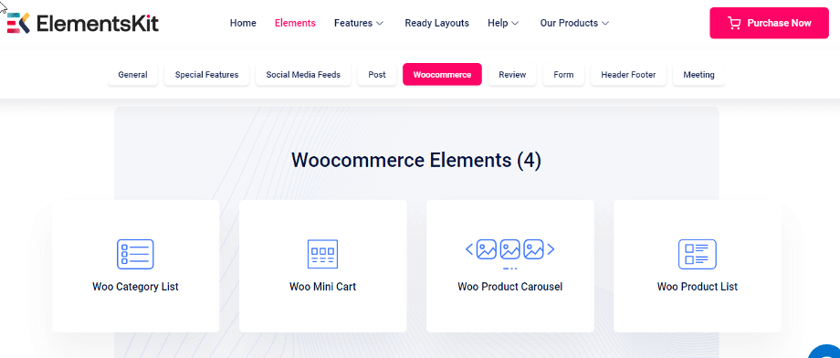 ElementsKit 的 WooCommerce 小部件