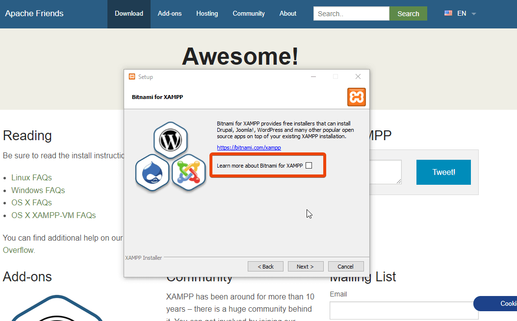 用 xampp 安裝 wordpress