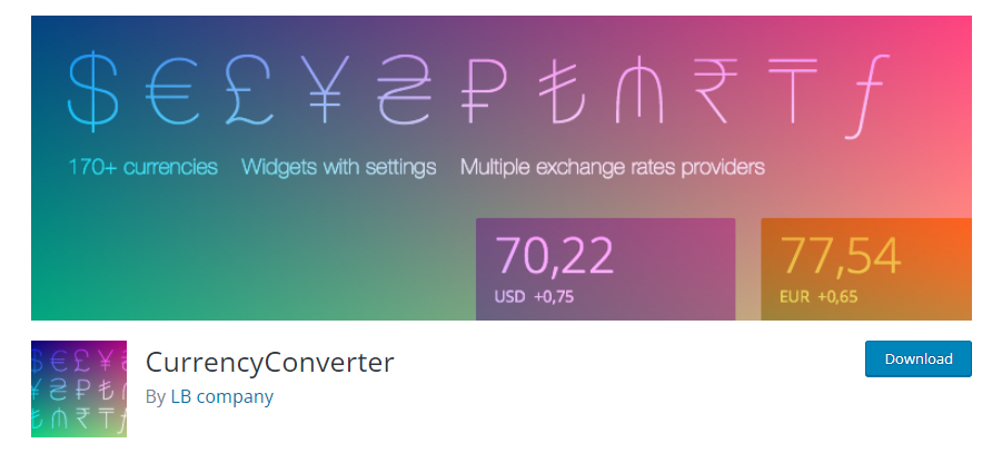 貨幣轉換器插件