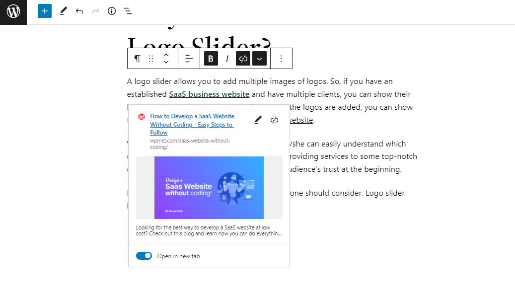 豐富的 url 預覽 WordPress 5.9 功能
