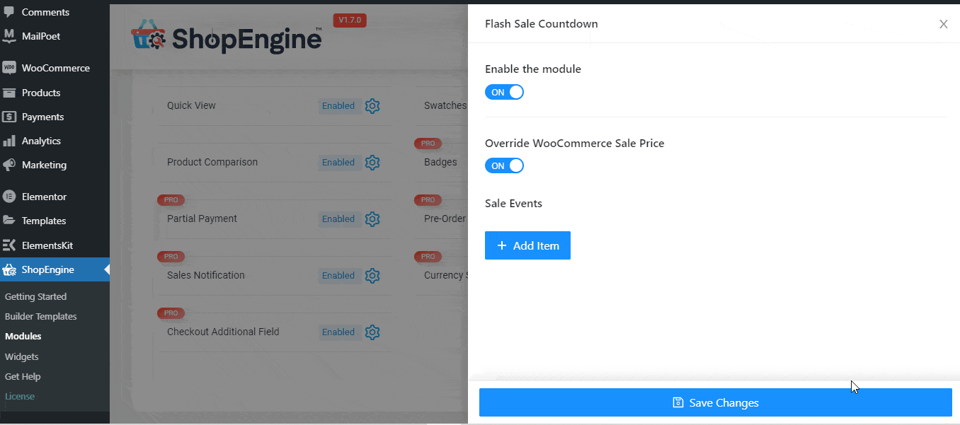woocommerce 閃購活動