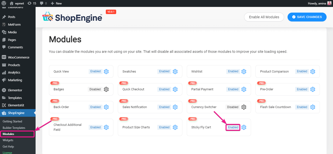 如何使用 ShopEngine 添加飛行車