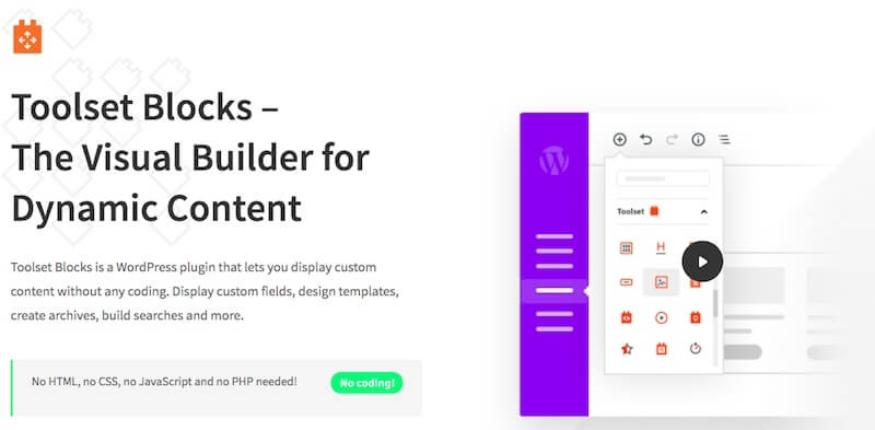 complemento de bloques de gutenberg del conjunto de herramientas