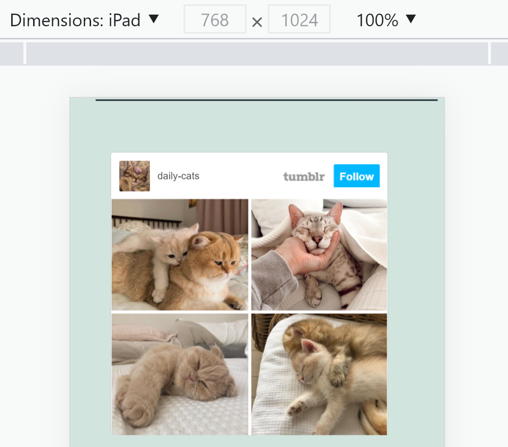 Posting Tumblr responsif di WordPress
