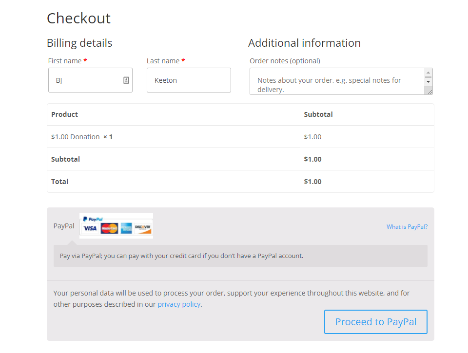 woocommerce 默認結帳頁面