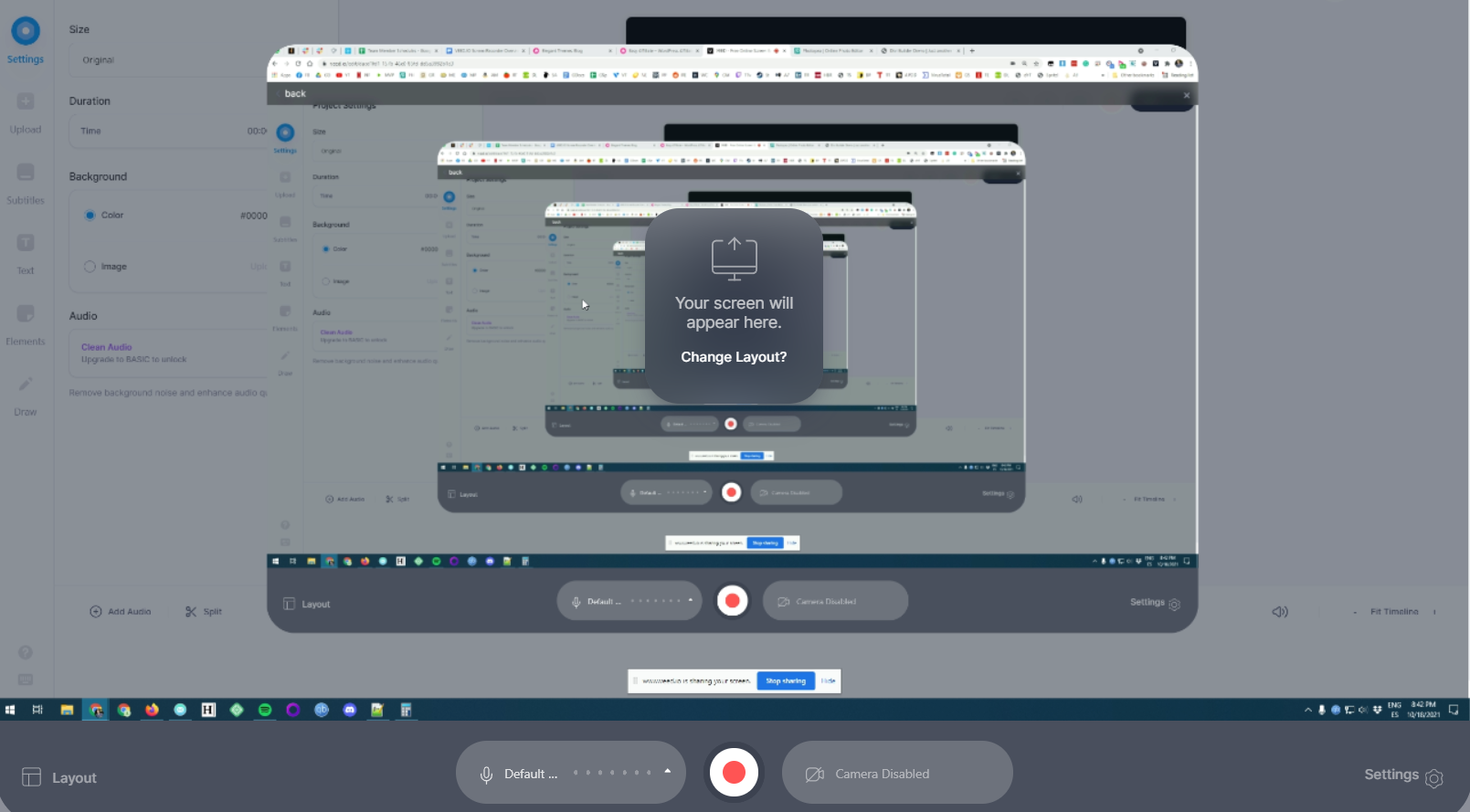 Merekam layar Anda menggunakan VEED.IO