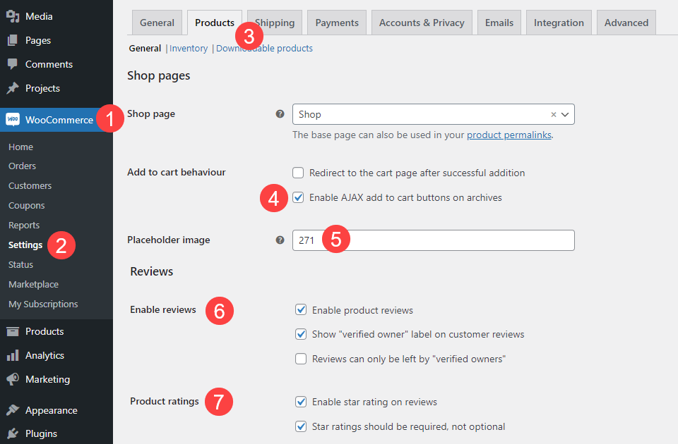 Optimierung der WooCommerce-Einstellungen