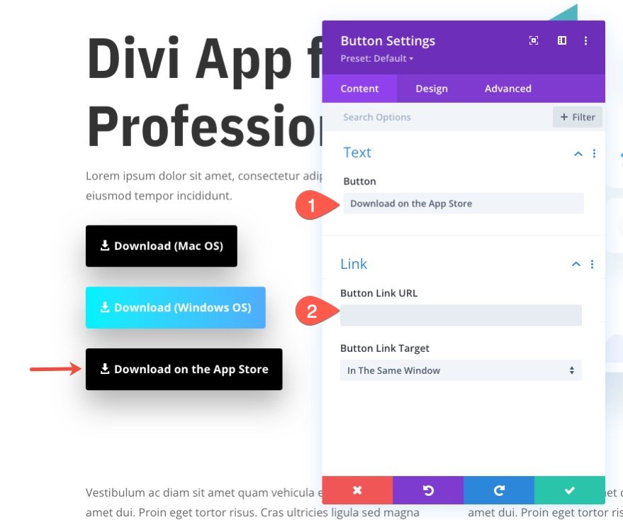 diviでそれぞれのオペレーティングシステムのダウンロードボタンを表示する