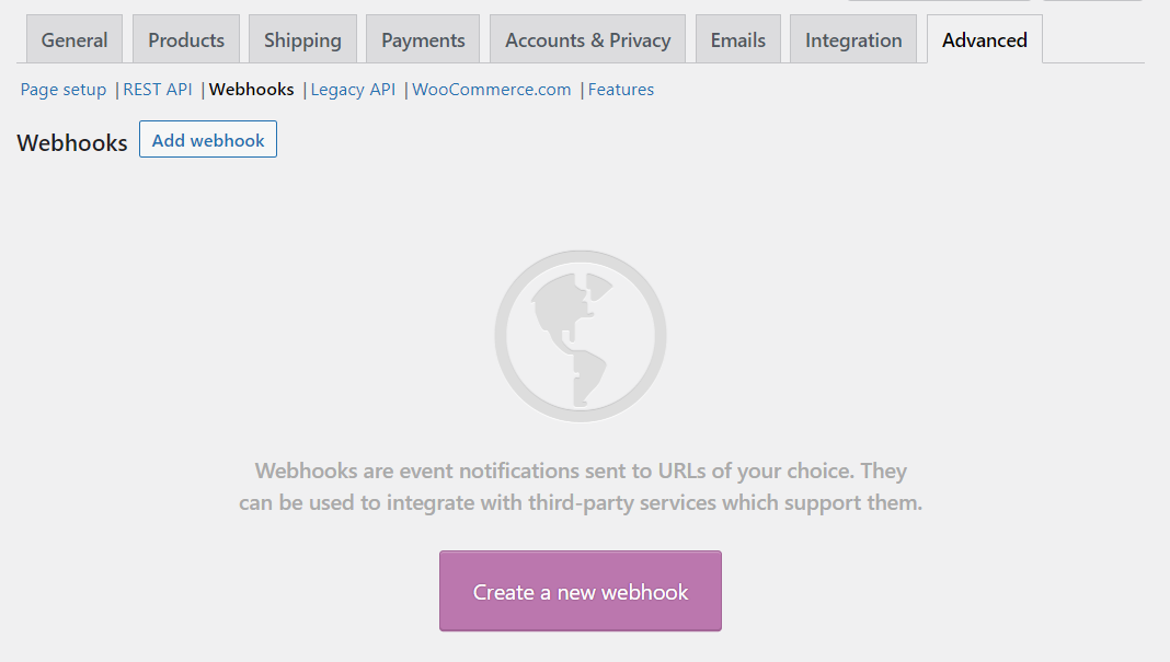 在 WooCommerce 中創建一個新的 webhook