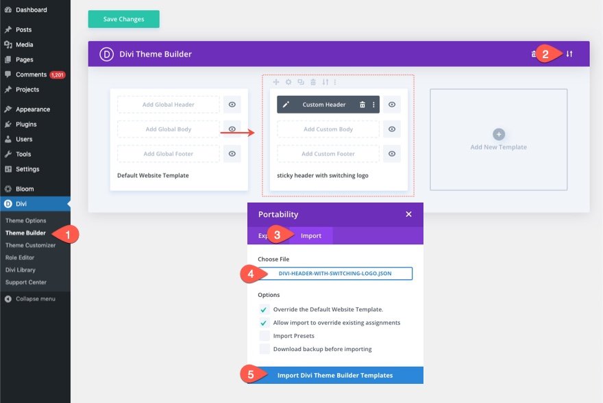 切換-標誌-on-sticky-header-in-divi