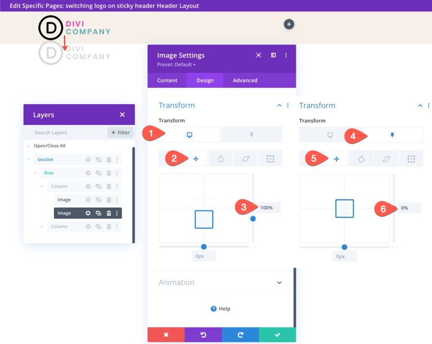 切換-標誌-on-sticky-header-in-divi