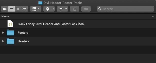 paket header footer divi black friday