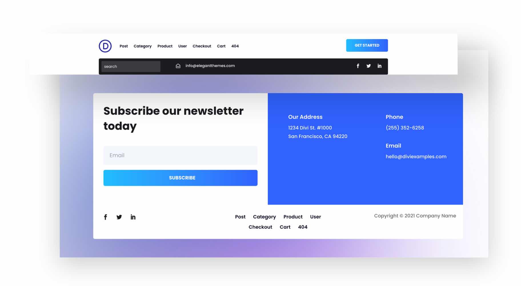 paket header footer divi black friday