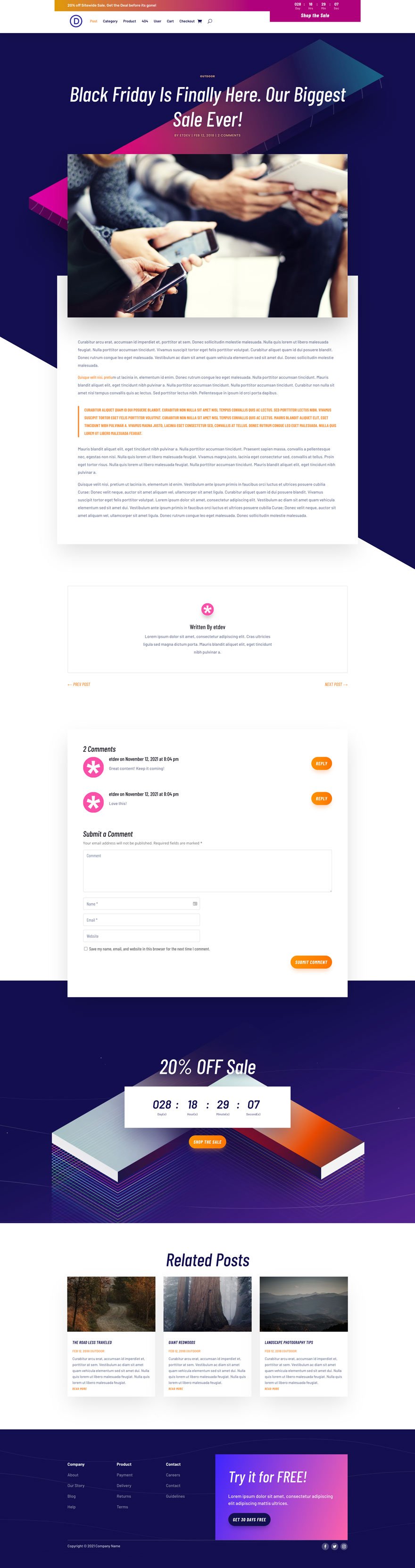Киберпонедельник 2021: конструктор тем Pack 3