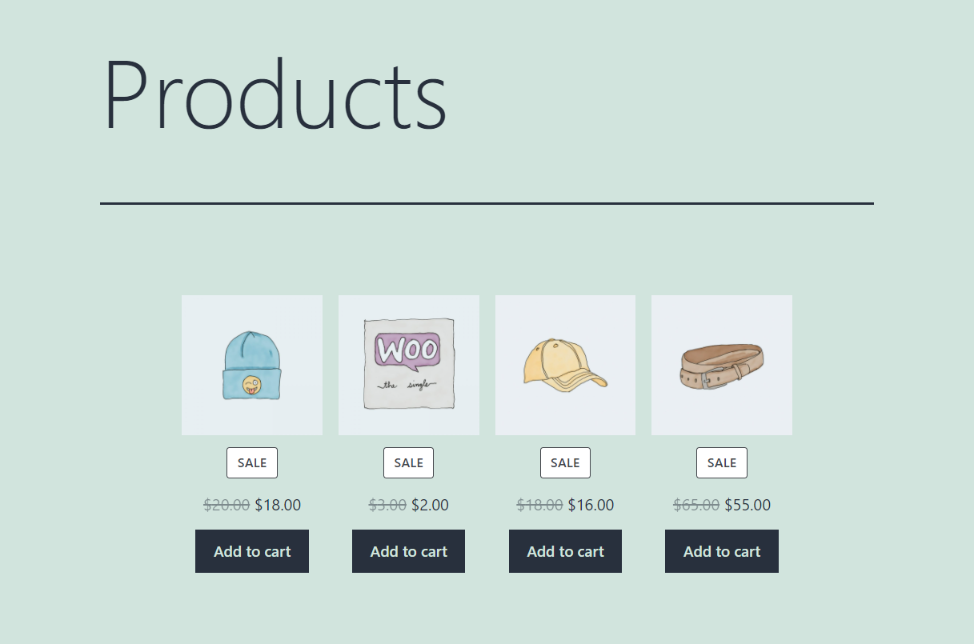 Productos sin títulos de productos.
