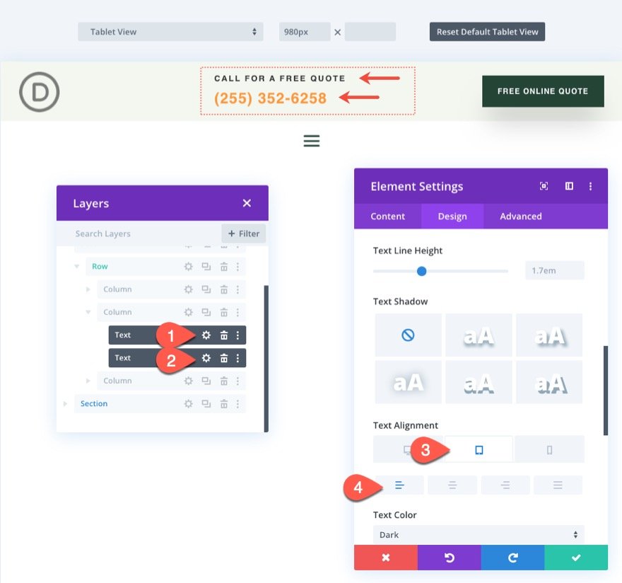 En-tête collant Divi pour mobile