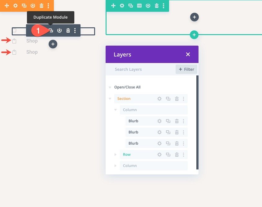 Șablon de pagină de coș Divi WooCommerce