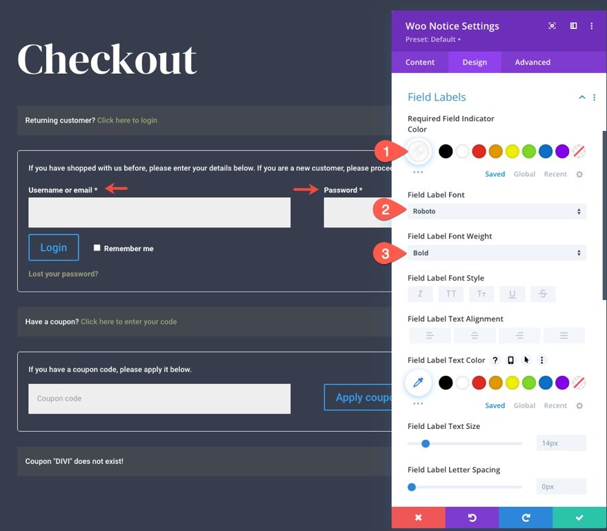 Divi 的 woocommerce 结帐页面模板