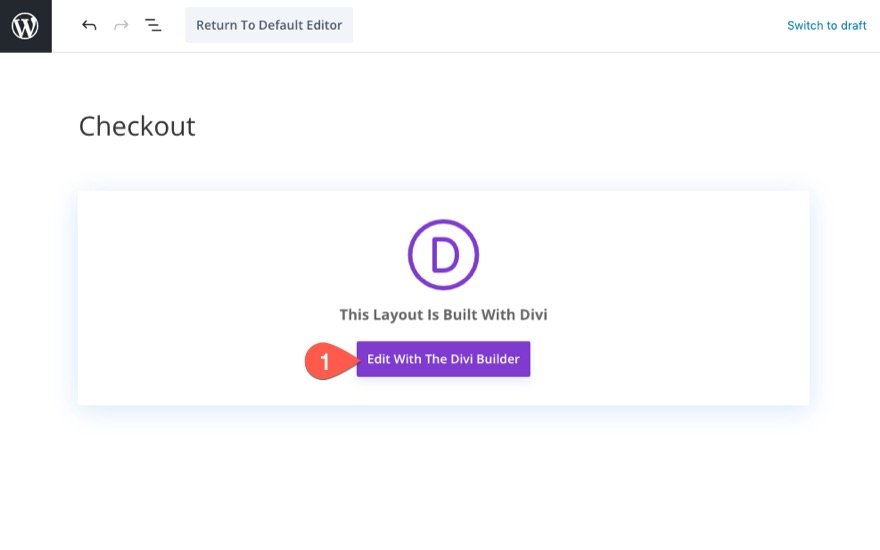 Divi 的 woocommerce 结帐页面模板