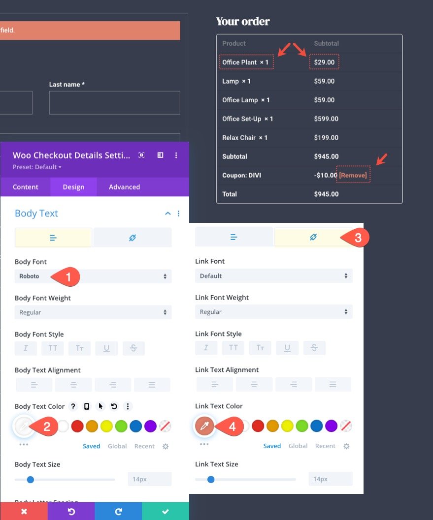 Divi 的 woocommerce 结帐页面模板