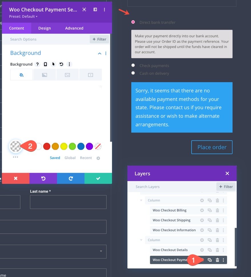 Divi 的 woocommerce 结帐页面模板