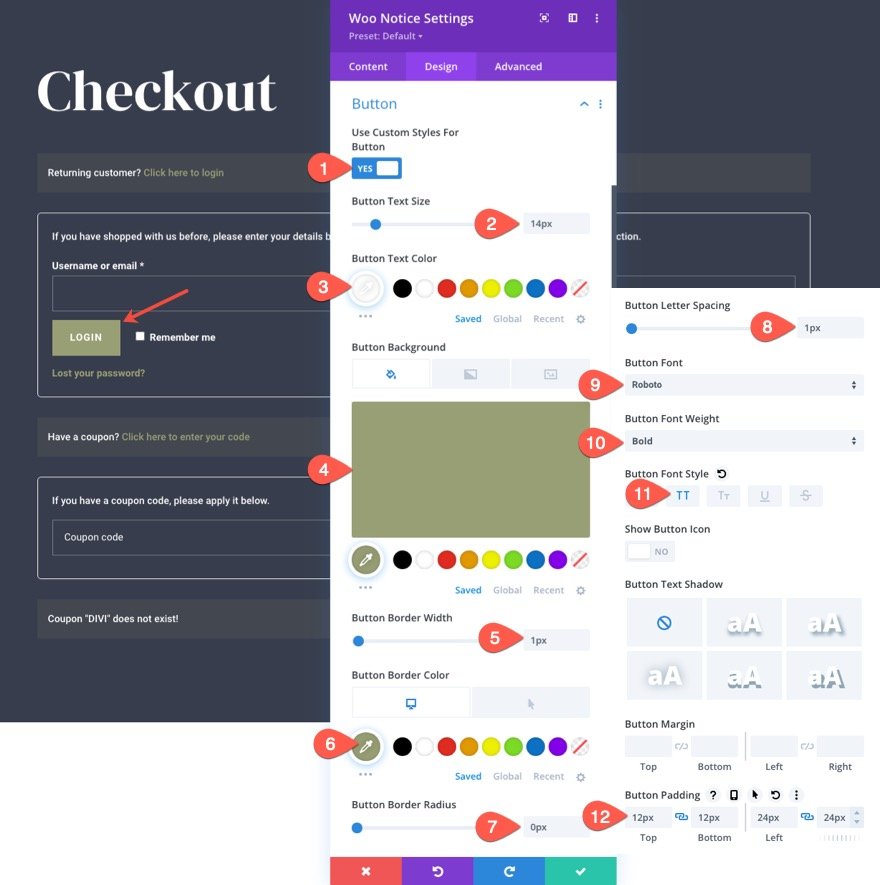 Divi 的 woocommerce 结帐页面模板