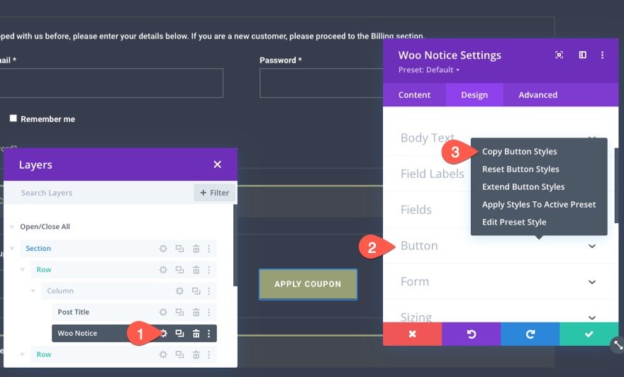 Divi 的 woocommerce 结帐页面模板