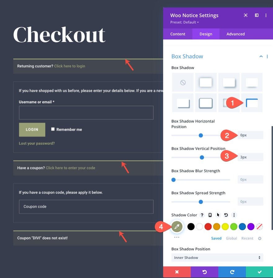 Divi 的 woocommerce 结帐页面模板