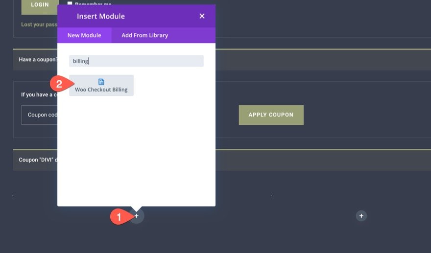 Divi 的 woocommerce 结帐页面模板
