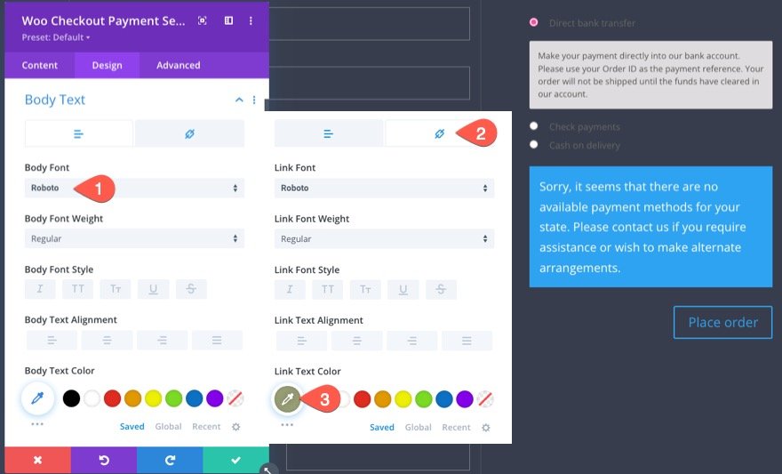 Divi 的 woocommerce 结帐页面模板