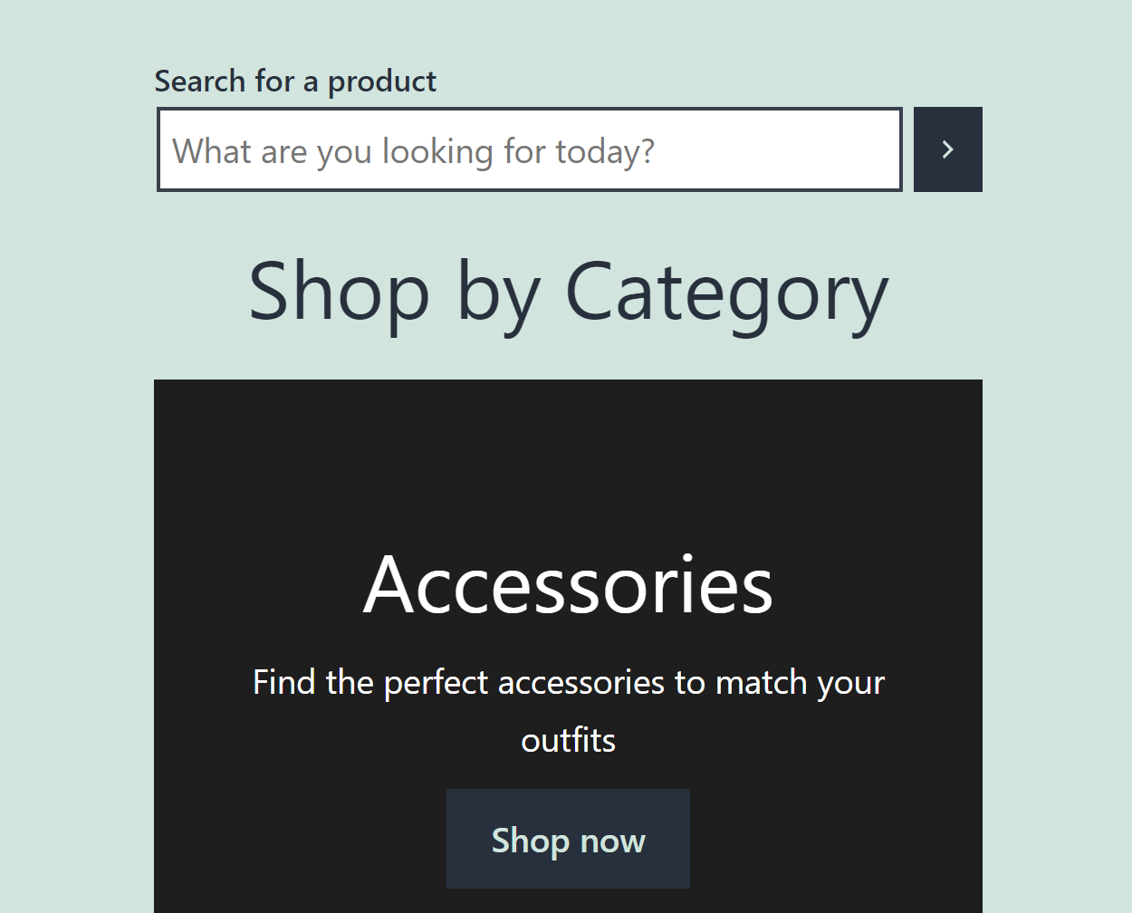 Blocul Product Search în acțiune