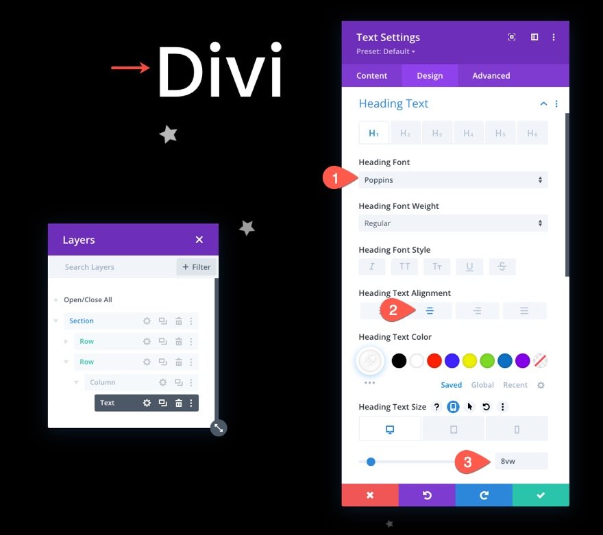 divi 스크롤 애니메이션 아이콘 섹션 배경