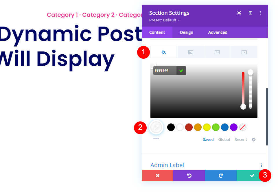 Ajouter une image pleine largeur dynamique avec un module de texte
