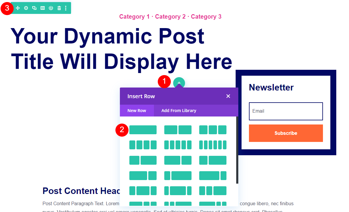 Ajouter une image pleine largeur au modèle d'article de blog avec une image distincte dans sa propre ligne