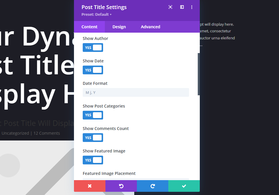 Por qué usar contenido dinámico para metadatos con Divi