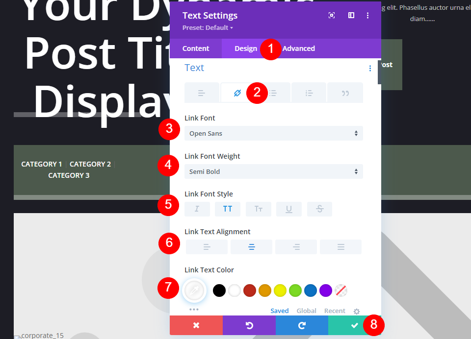 Aplicar estilo al módulo de texto