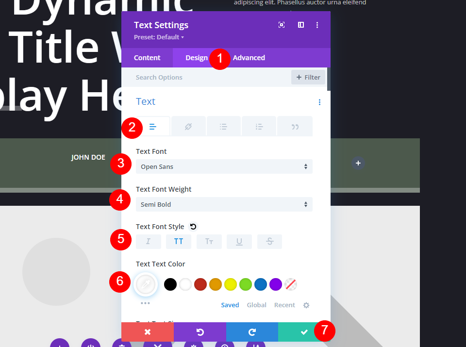 Aplicar estilo al módulo de texto