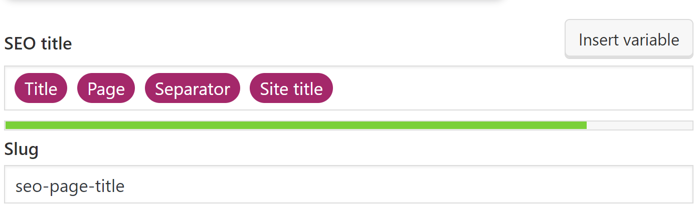 Przykład tytułu strony SEO z wtyczką Yoast.