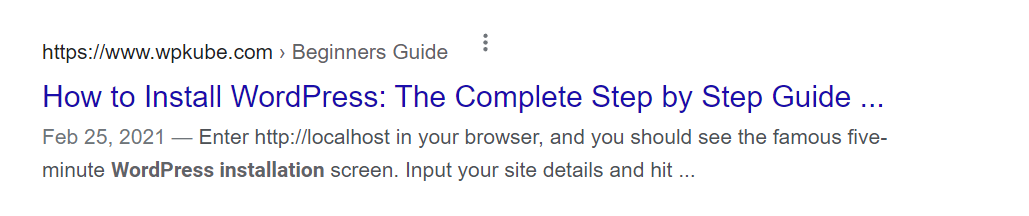 Contoh deskripsi meta otomatis