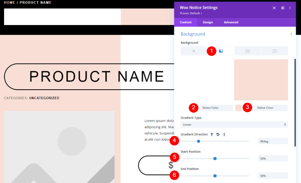 Un alt stil personalizat pentru modulul Woo Notice