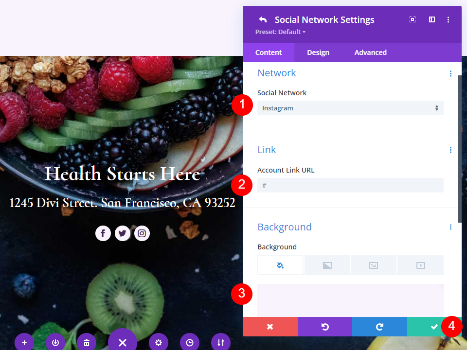 Adicione e estilize suas redes sociais
