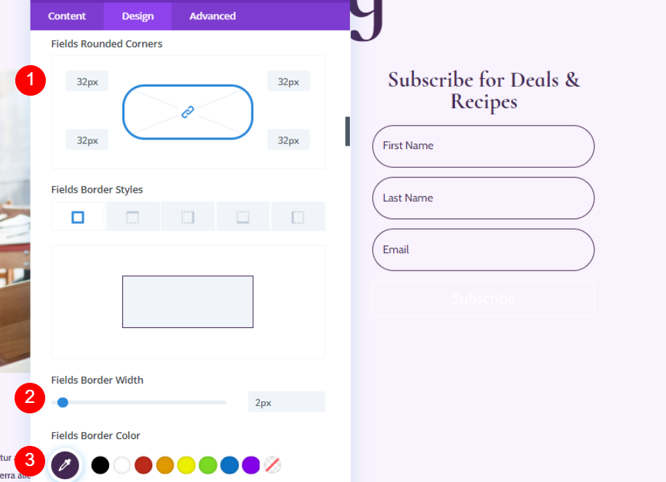 Adicione e estilize o módulo de ativação de e-mail do blog