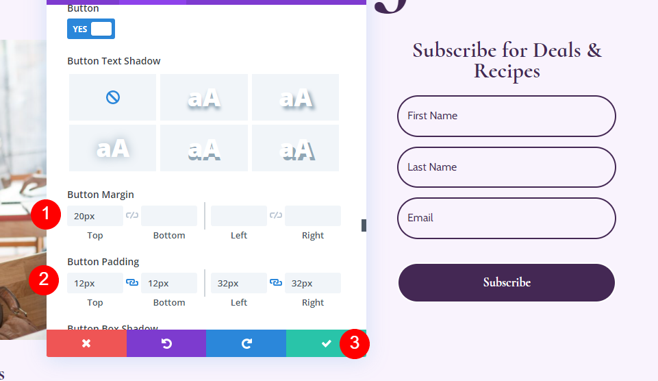 Adicione e estilize o módulo de ativação de e-mail do blog