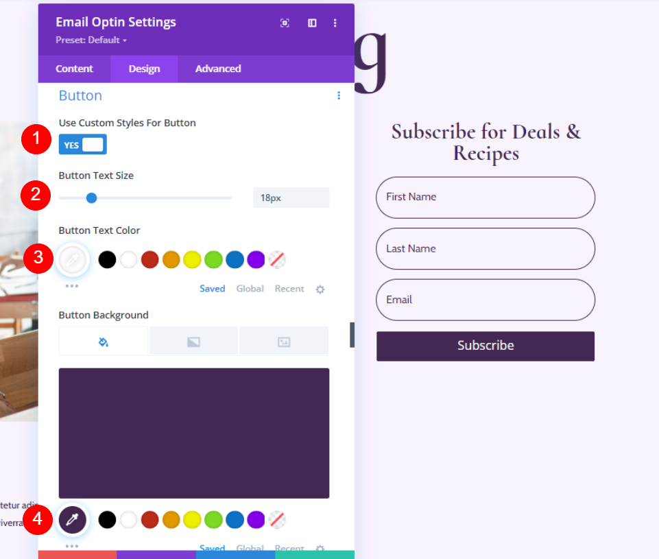 Adicione e estilize o módulo de ativação de e-mail do blog