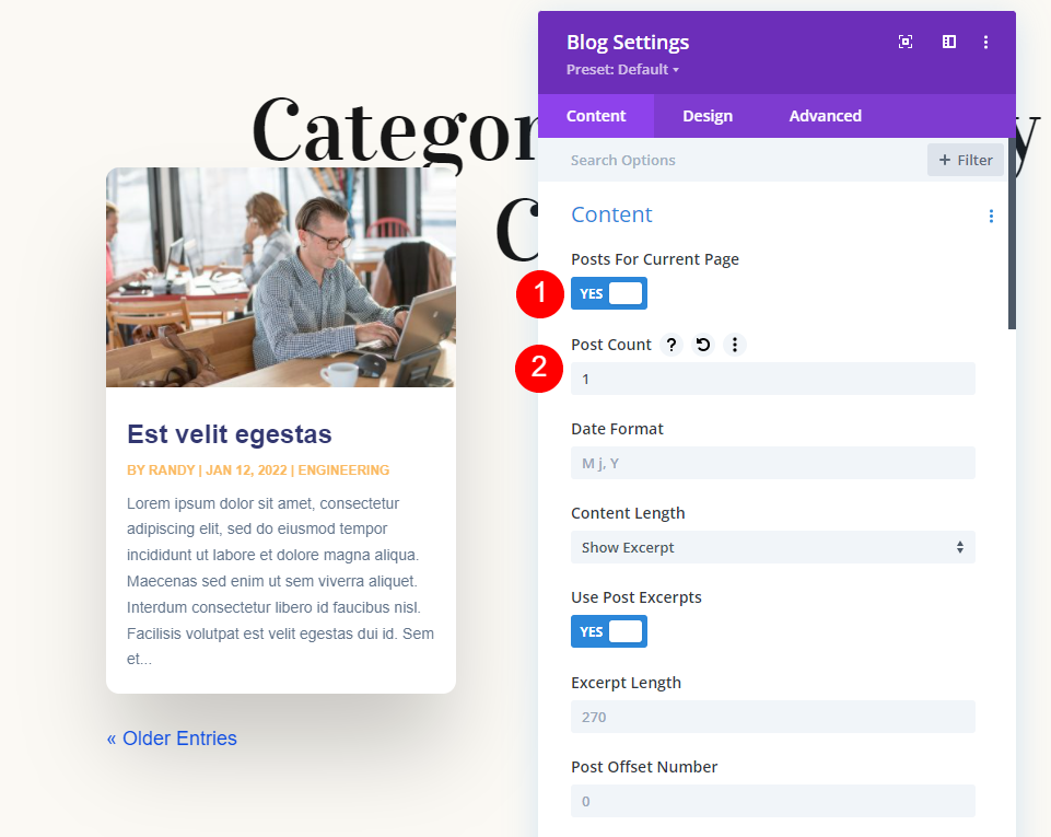 Sélectionner les publications pour la page actuelle