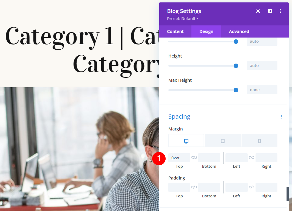 Styliser le premier module de blog