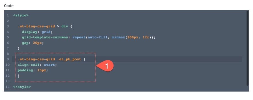 使用 CSS Grid 更改 divi 博客模塊的列數